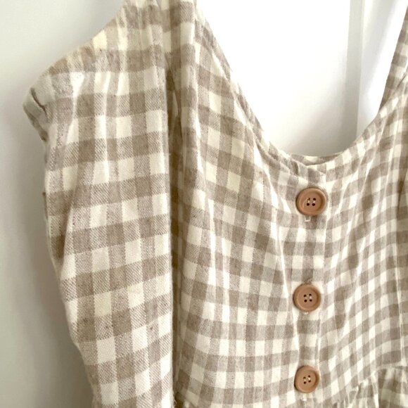 Rachel Pally EUC Clare Linen Tank Dress in Gingham - Picture 4 of 8